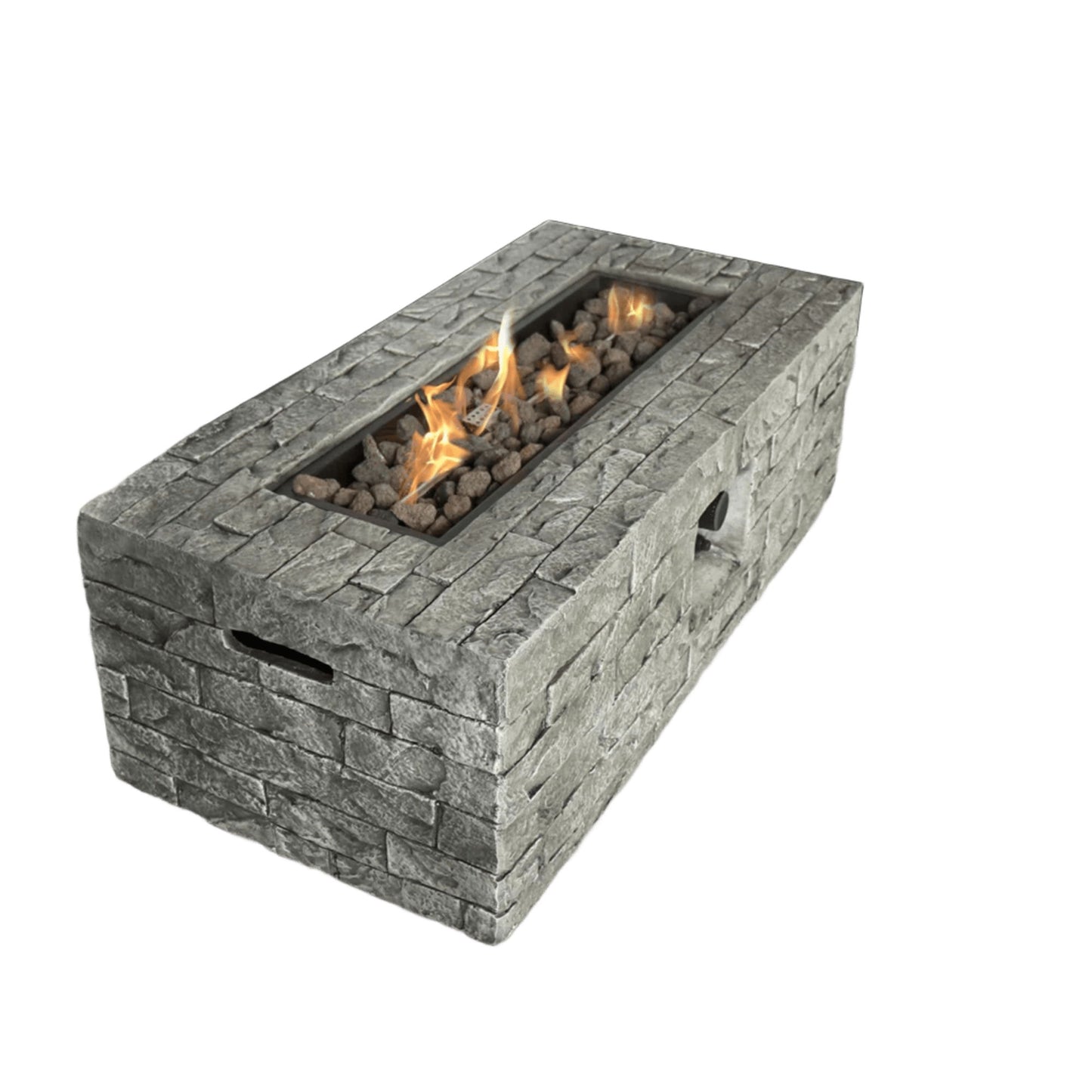 Reinforced - Propane / Gas Fire Pit Table - Stone Gray