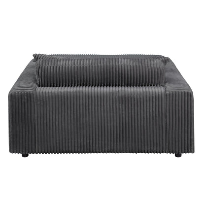 Hilde Chaise - With 2 Pillows - Dark Gray