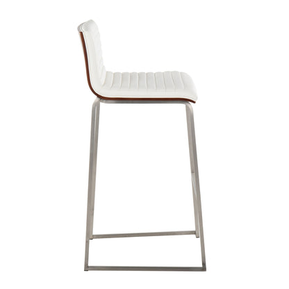 Mason Mara - Contemporary Fixed Height Barstool (Set of 2)