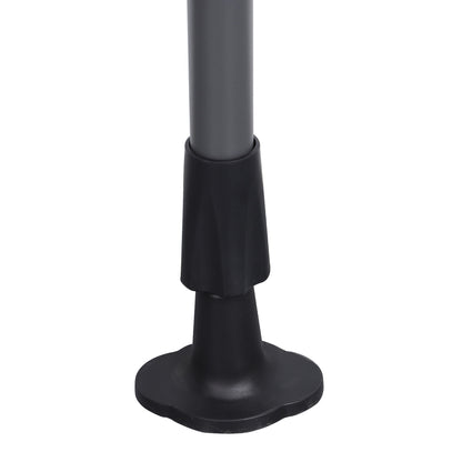 Manual Retractable Patio Awning, UV Resistant Polyester Sun Shade With No Drill Installation