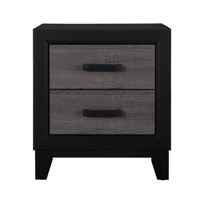 Soluto - Nightstand - Gray / Black