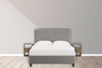 London - Nightstand - Beige Brown