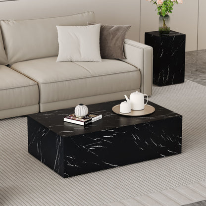 Modern Coffee Table With Light Wood Texture Pattern