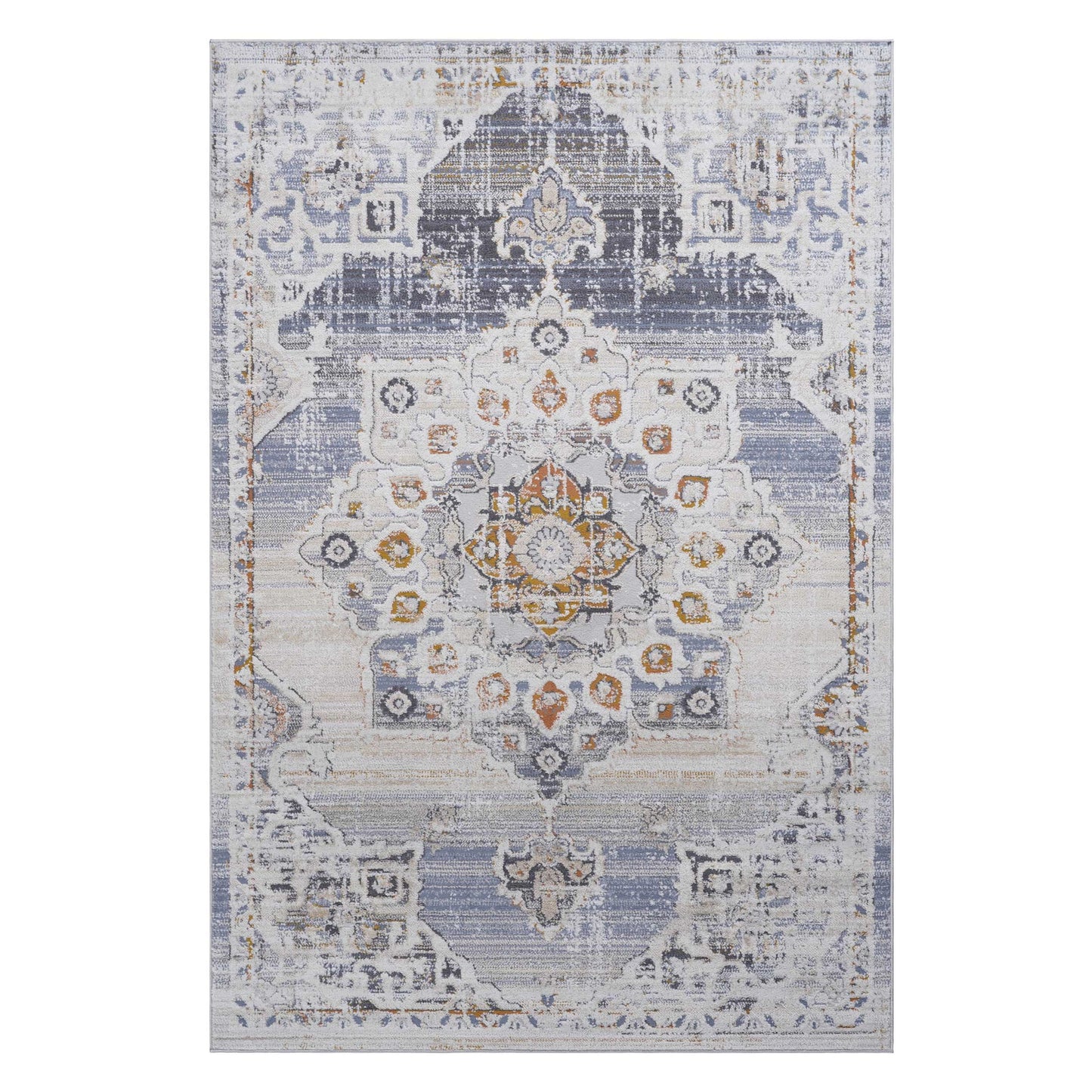 Payas - 8' X 10' Medallion Area Rug - Cream / Gold
