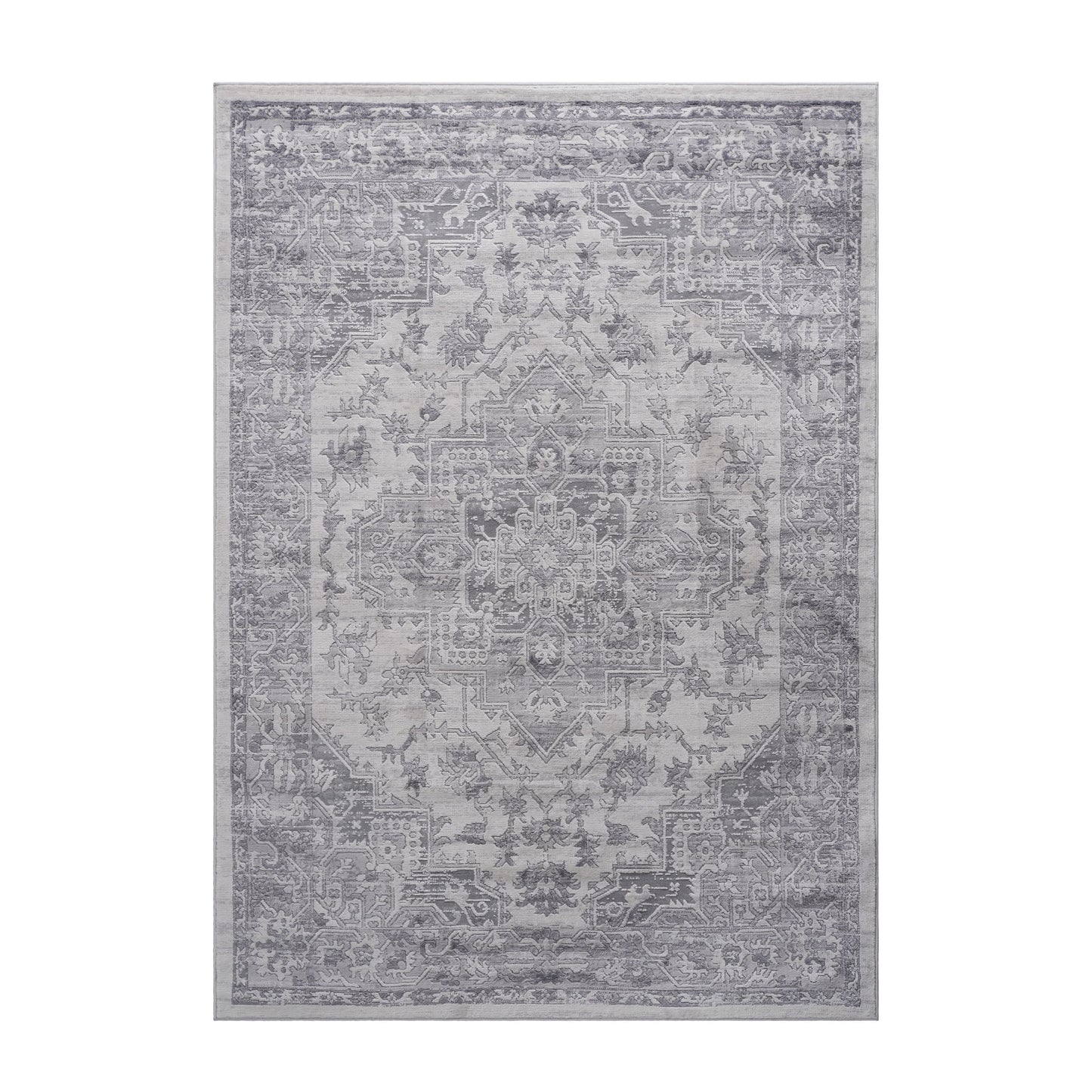 Marfi - 8' X 10' Oriental Area Rug - Silver