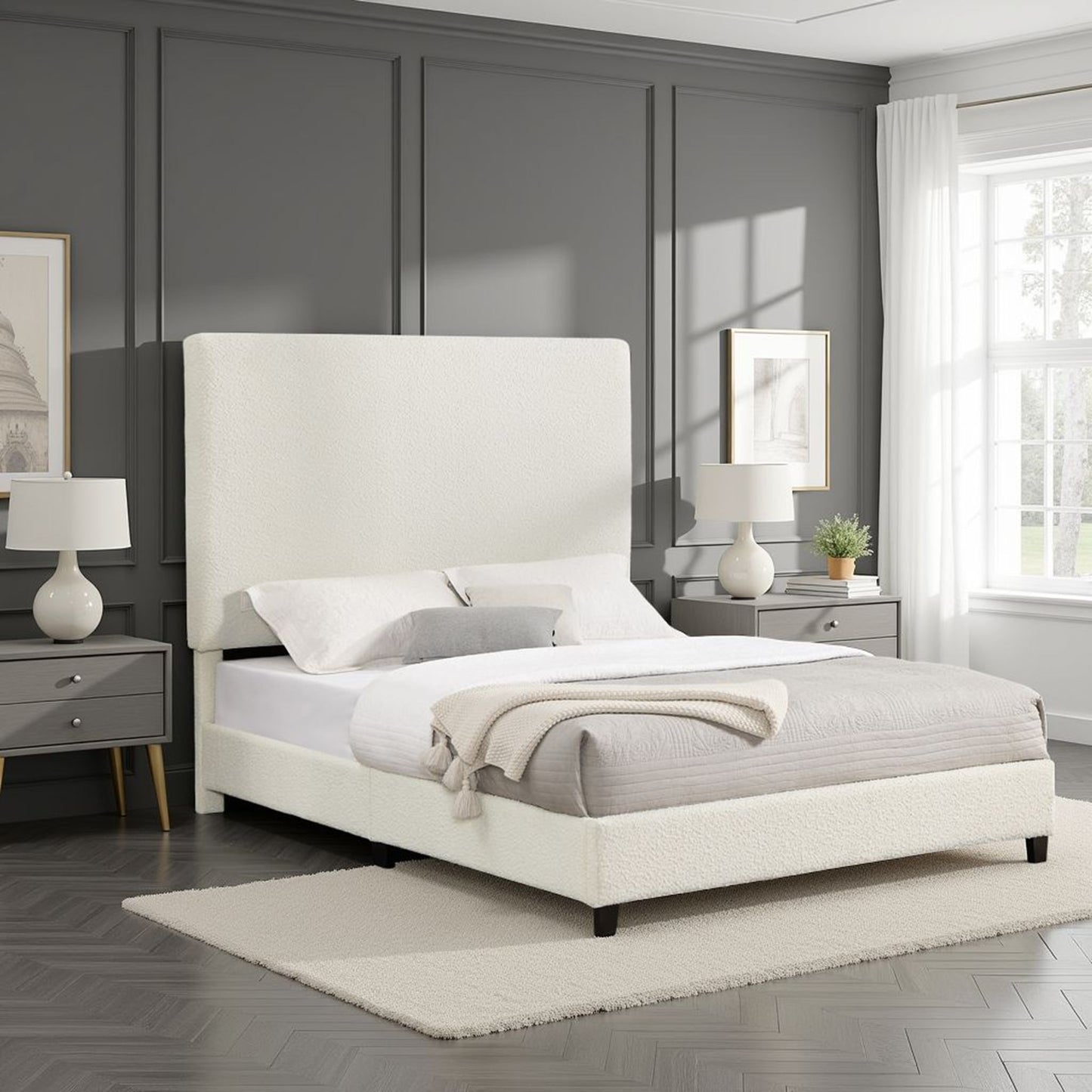 Upholstered Platform Bed