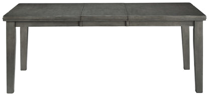 Hallanden - Rectangular Dining Room Butterfly Extension Table - Gray