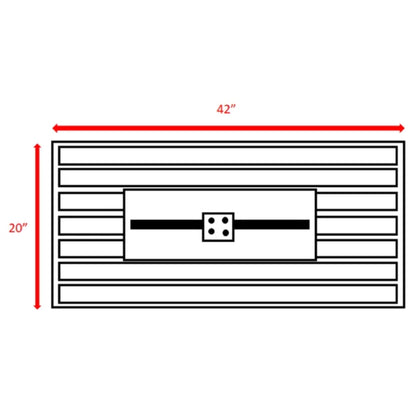 Propane Fire Pit Table With Cover - Black
