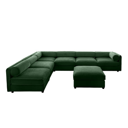 Modern Modular Sectional Sofa With Storag, Contemporary Cylindrical Design
