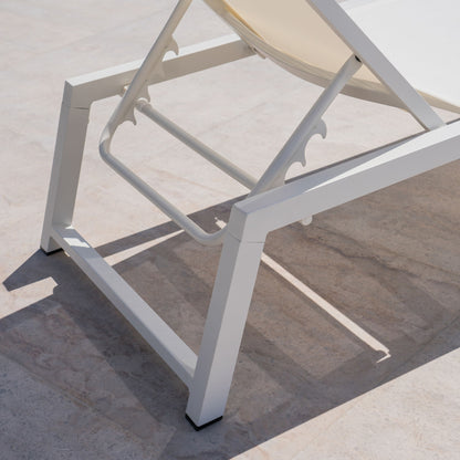 Myers - Modern Chaise Lounge Set With Adjustable Mesh Back