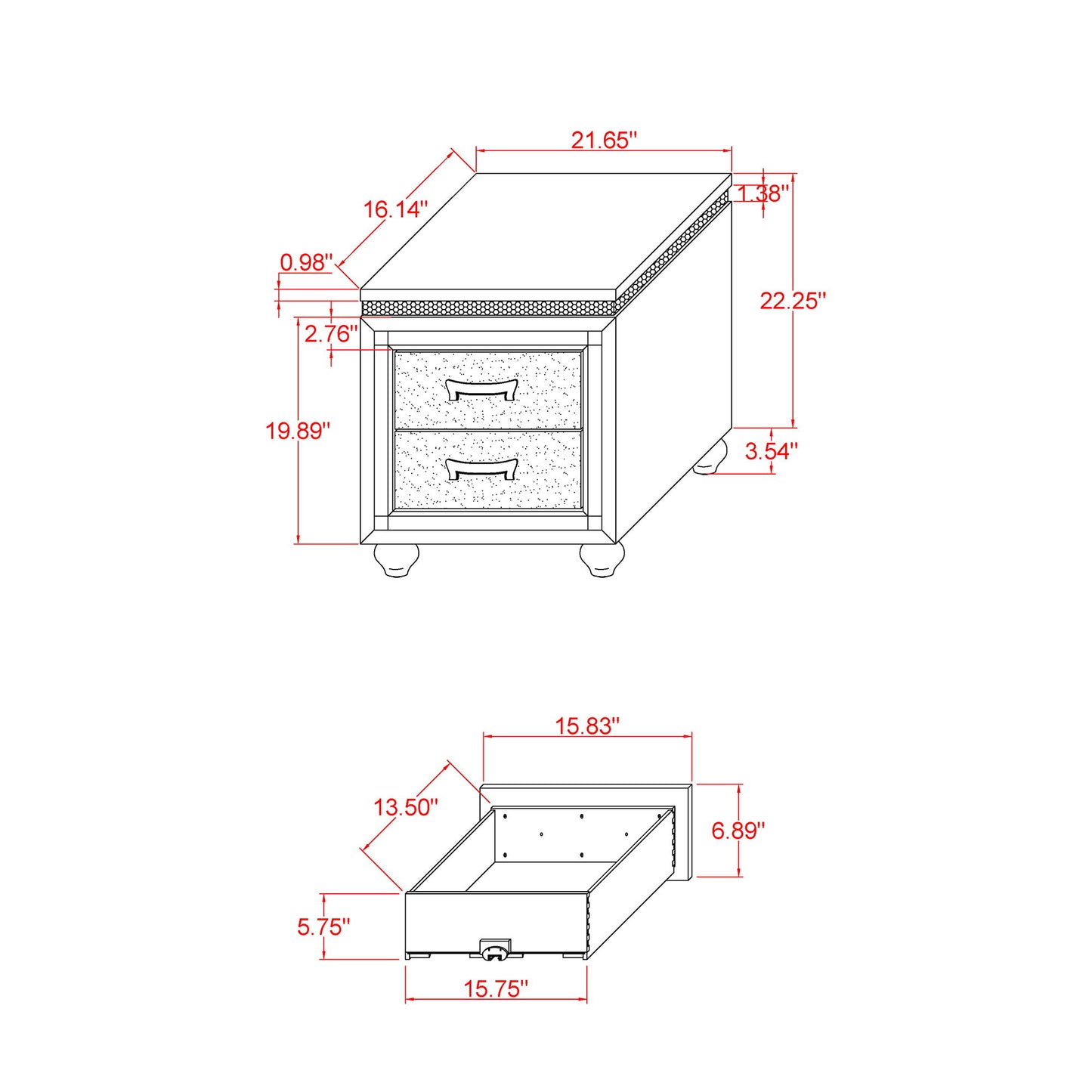 Maloise - Nightstand - White