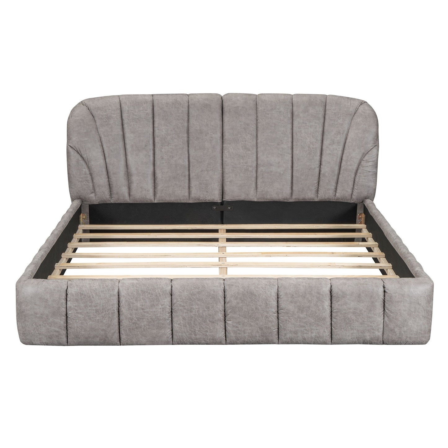 Elegant Design Upholstered Platform Bed