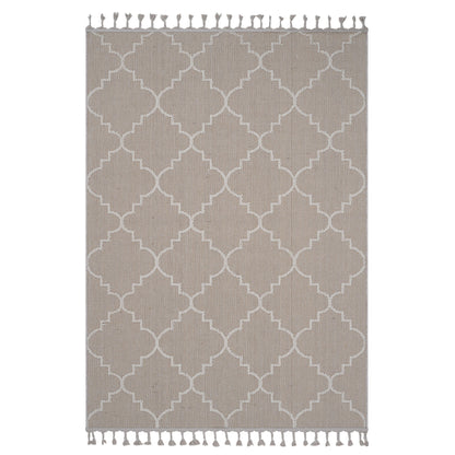 Guros - 4' X 6' Trellis Indoor / Outdoor Area Rug - Ivory