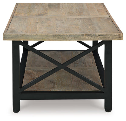 Bristenfort - Rectangular Cocktail Table - Brown / Black