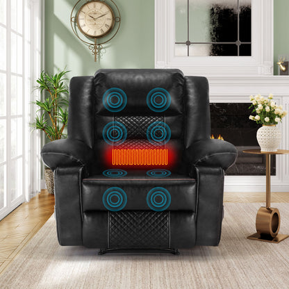 Breathable Leather Massage Recliner Manual Chair