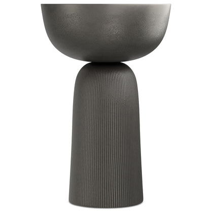 Hughes - Cast Aluminum Side Table - Black