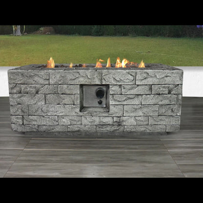 Reinforced - Propane / Gas Fire Pit Table - Stone Gray