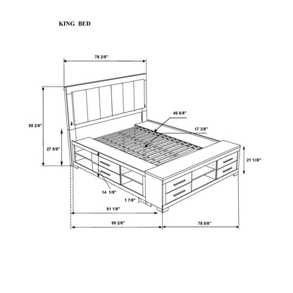 Emilia - Bed With Storage And LED Lighting