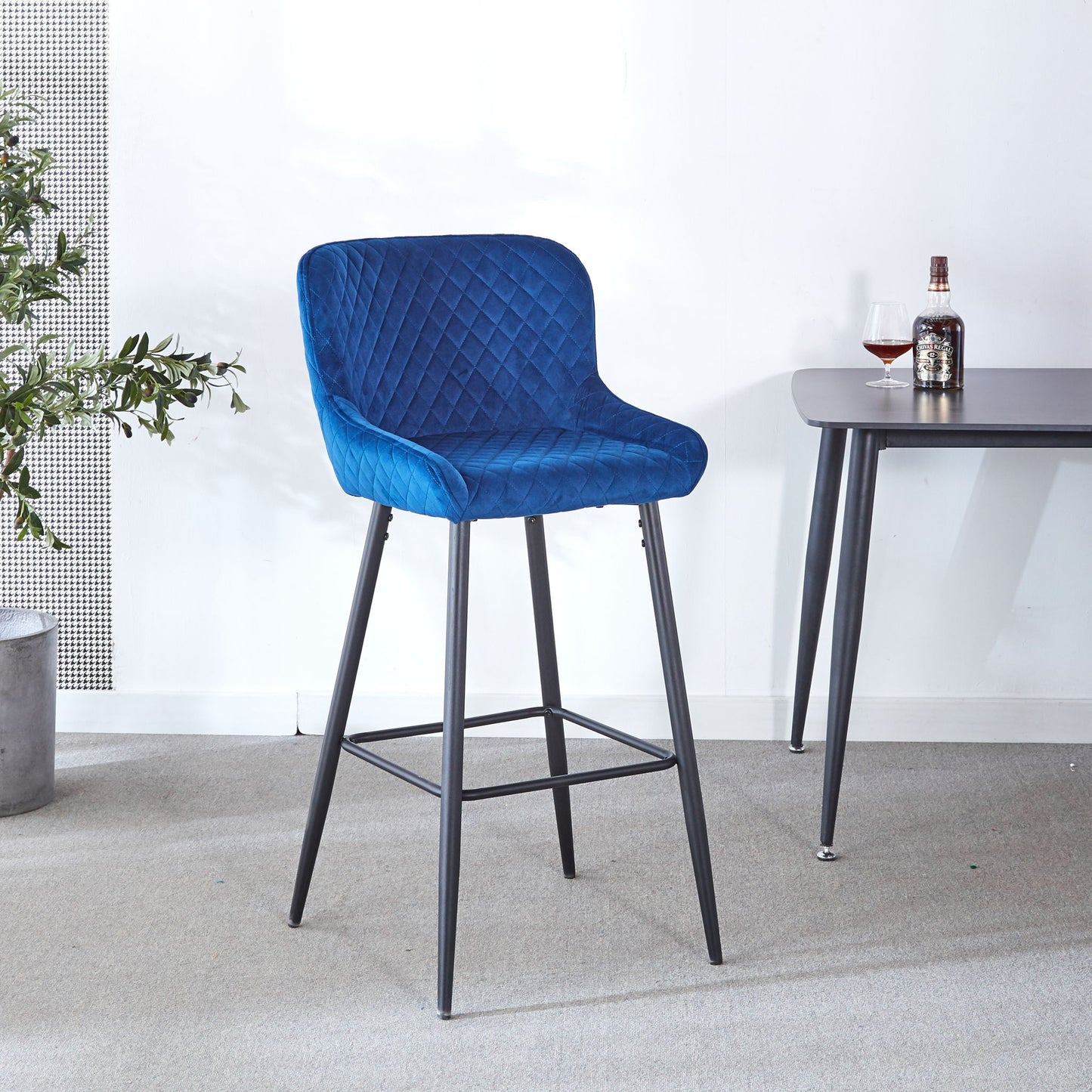 Ergonomic Counter Height Bar Stool (Set of 2)