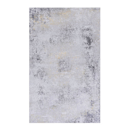 Maval - 8' X 10' Area Rug Washable - Gray / Gold