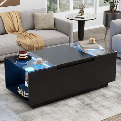 LED Coffee Table, Modern Center Table