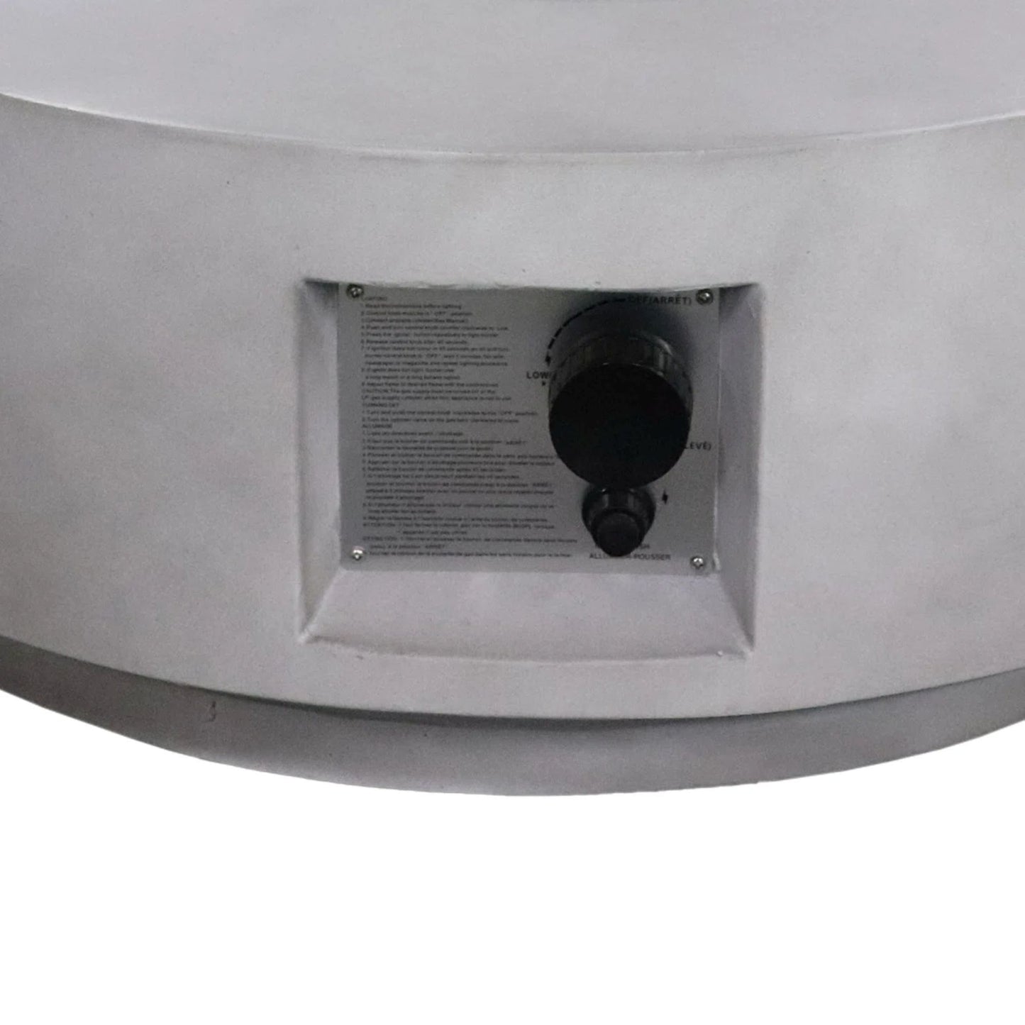 Reinforced - Propane Gas Outdoor Fire Pit Table With Lid