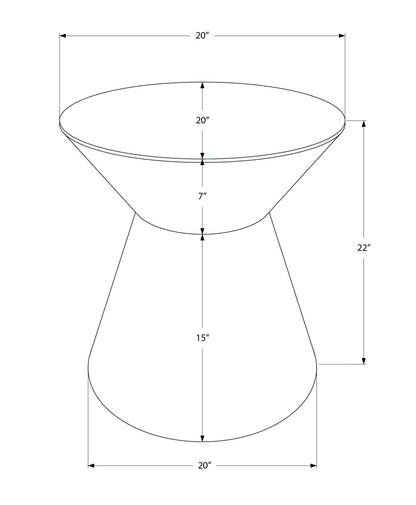 Drum Accent Side Table, Contemporary & Modern Elegant Design