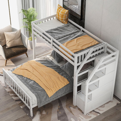 Loft Bed With Staircase And Storage
