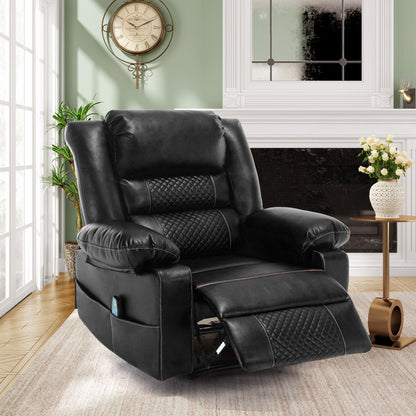 Breathable Leather Massage Recliner Manual Chair