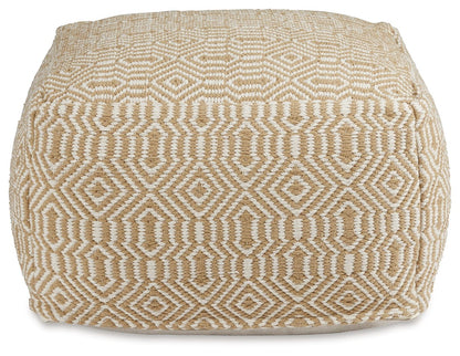 Adamont - Pouf - Tan / Ivory