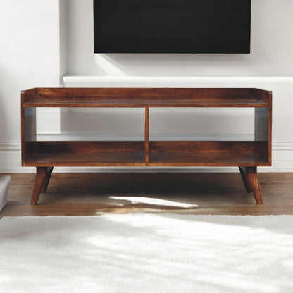 Open Top Media Unit - Brown