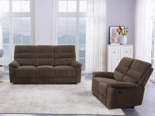 Manwah Manual Loveseat Cozy - Mocha