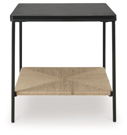 Minrich - Accent Table - Black / Natural