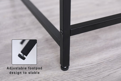 Console Table Narrow Modern Entryway Table Small Behind Couch Table Skinny Sofa Table Hallway Table For Living Room - Black