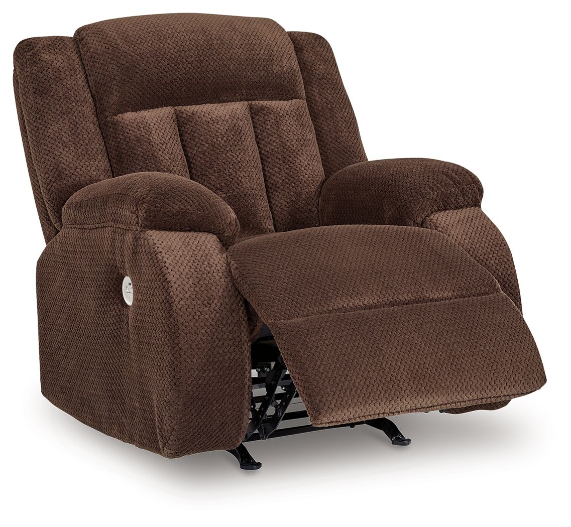 Free Wake - Power Rocker Recliner - Chocolate