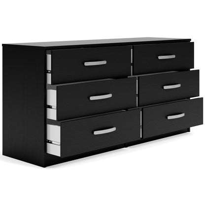 Finch - Six Drawer Dresser - 29'' Height - Black