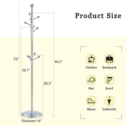 Modern Stainless Steel Spray Painted Hanger With Solid Wood Reinforcement