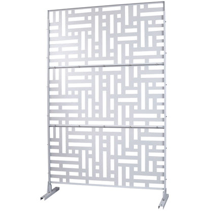 Decorative Freestanding Metal Privacy Screen For Indoor & Outdoor Use