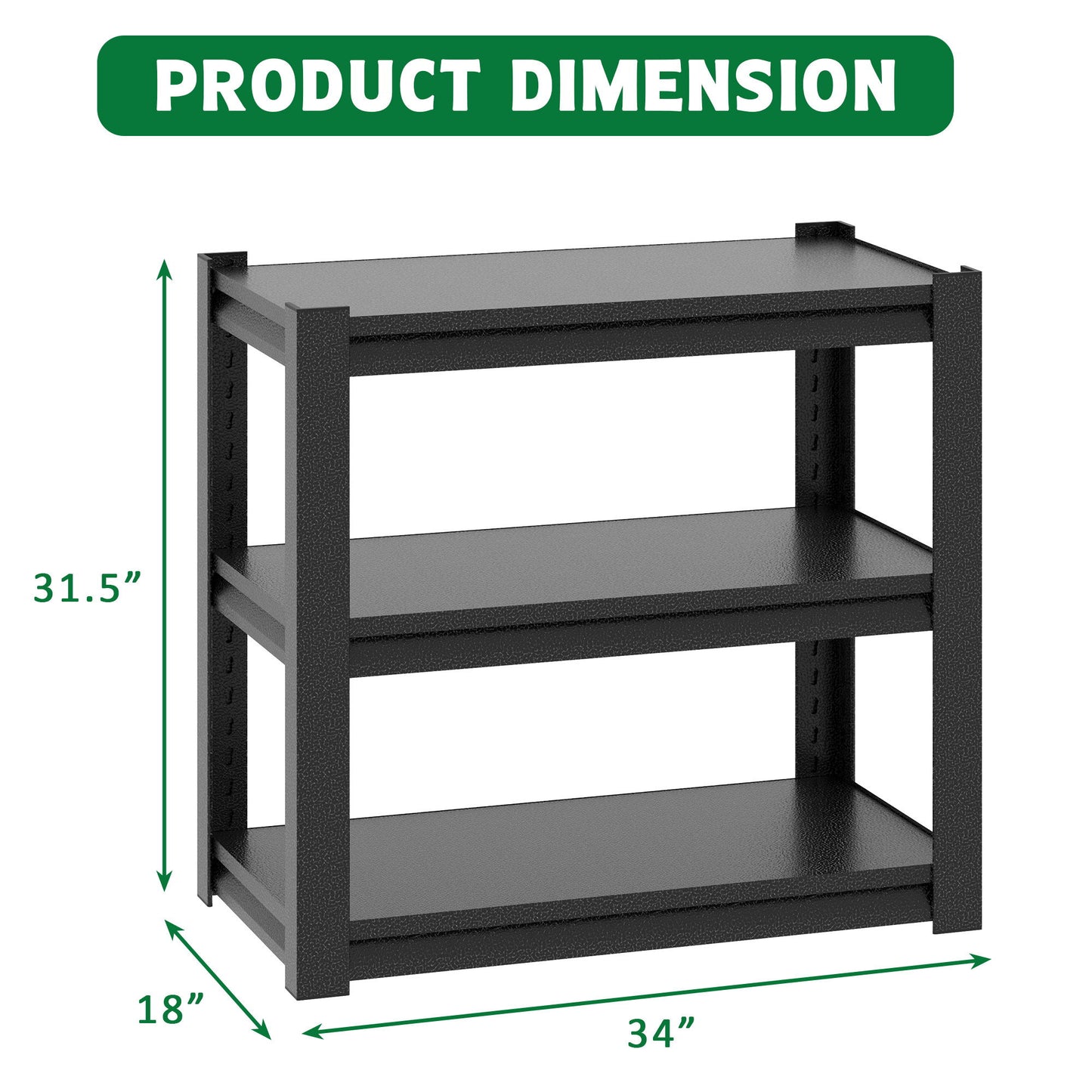 Stylish Metal Aquarium Stand For 20 - 30 Gallon Tanks, 3 Tier Adjustable Shelf