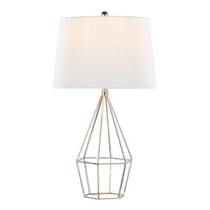 Diana - Contemporary Table Lamp (Set of 2) - Polished Nickel / Black Satin