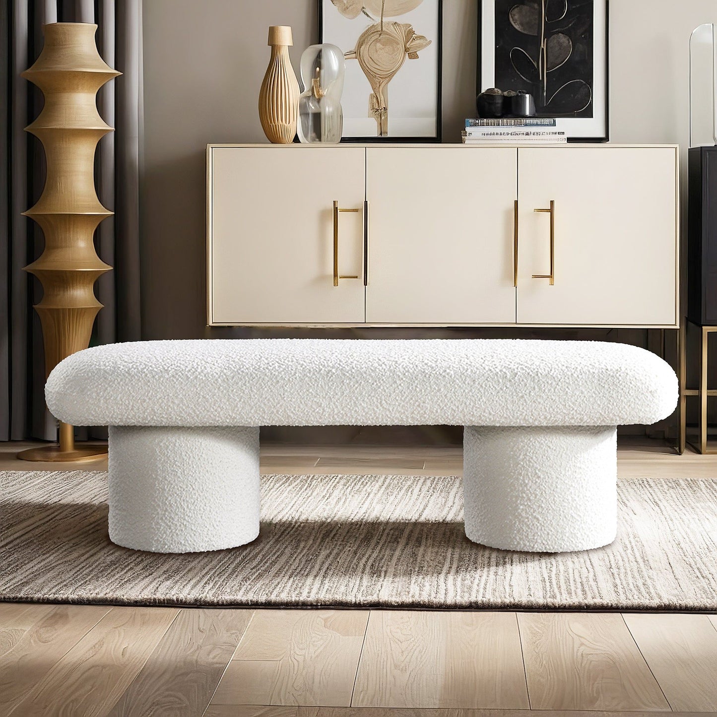 Randolph - Bench - Ivory