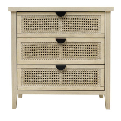 3 Drawer Cabinet, Suitable For Bedroom - Natural