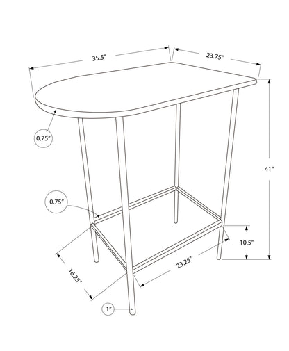 Home Bar Table With Bar Height Small Rectangular For Kitchen