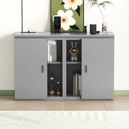 Murphy Bed With Shelves, Cabinets And USB Ports