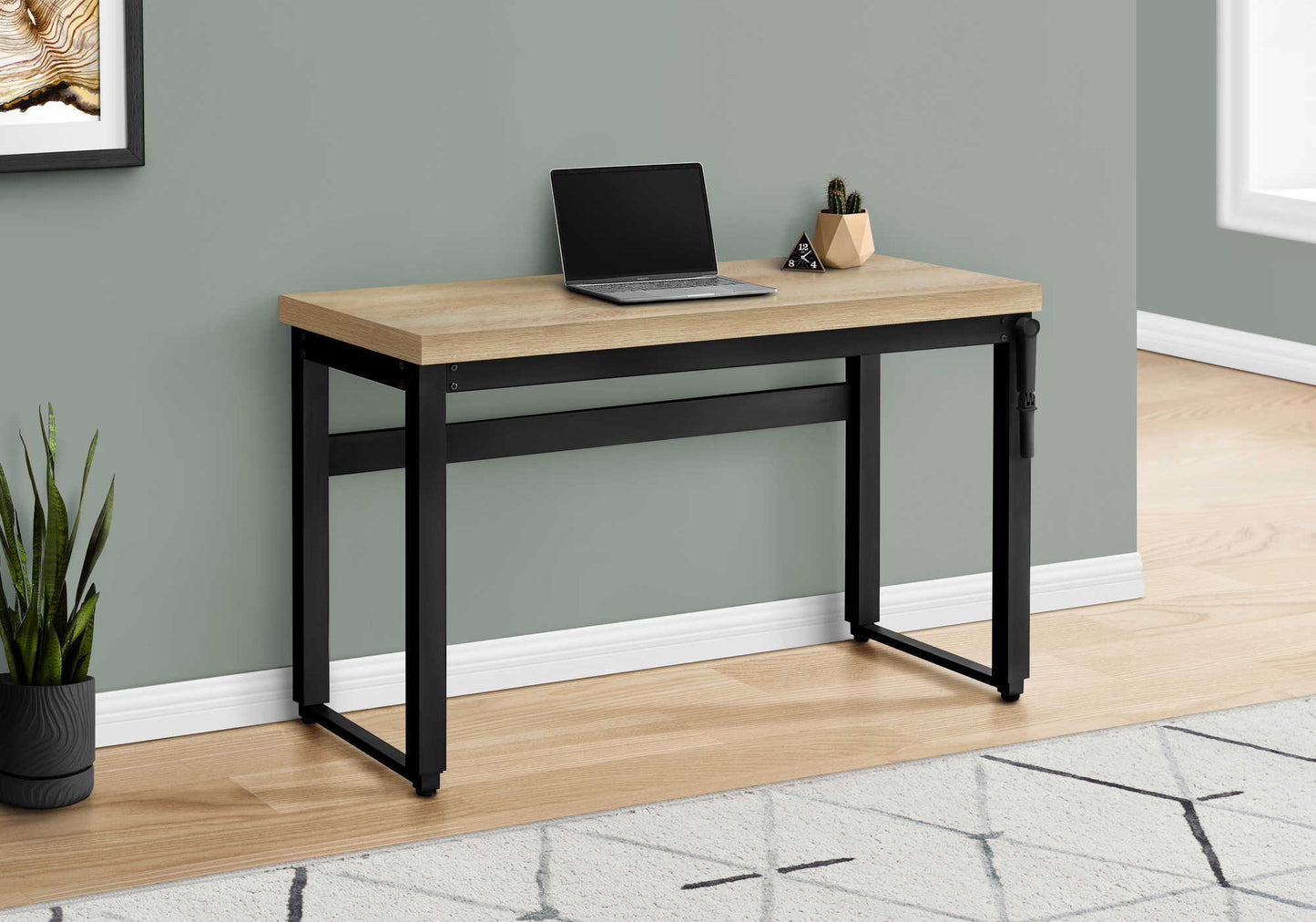 Computer Desk, Home Office, Standing, Adjustable, Laptop, Contemporary & Modern