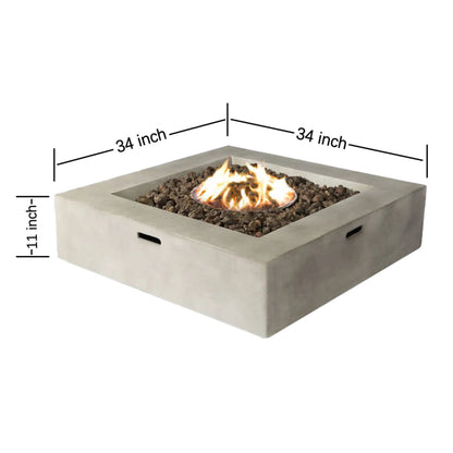 Streamlined Aesthetic Outdoor Fire Pit Table