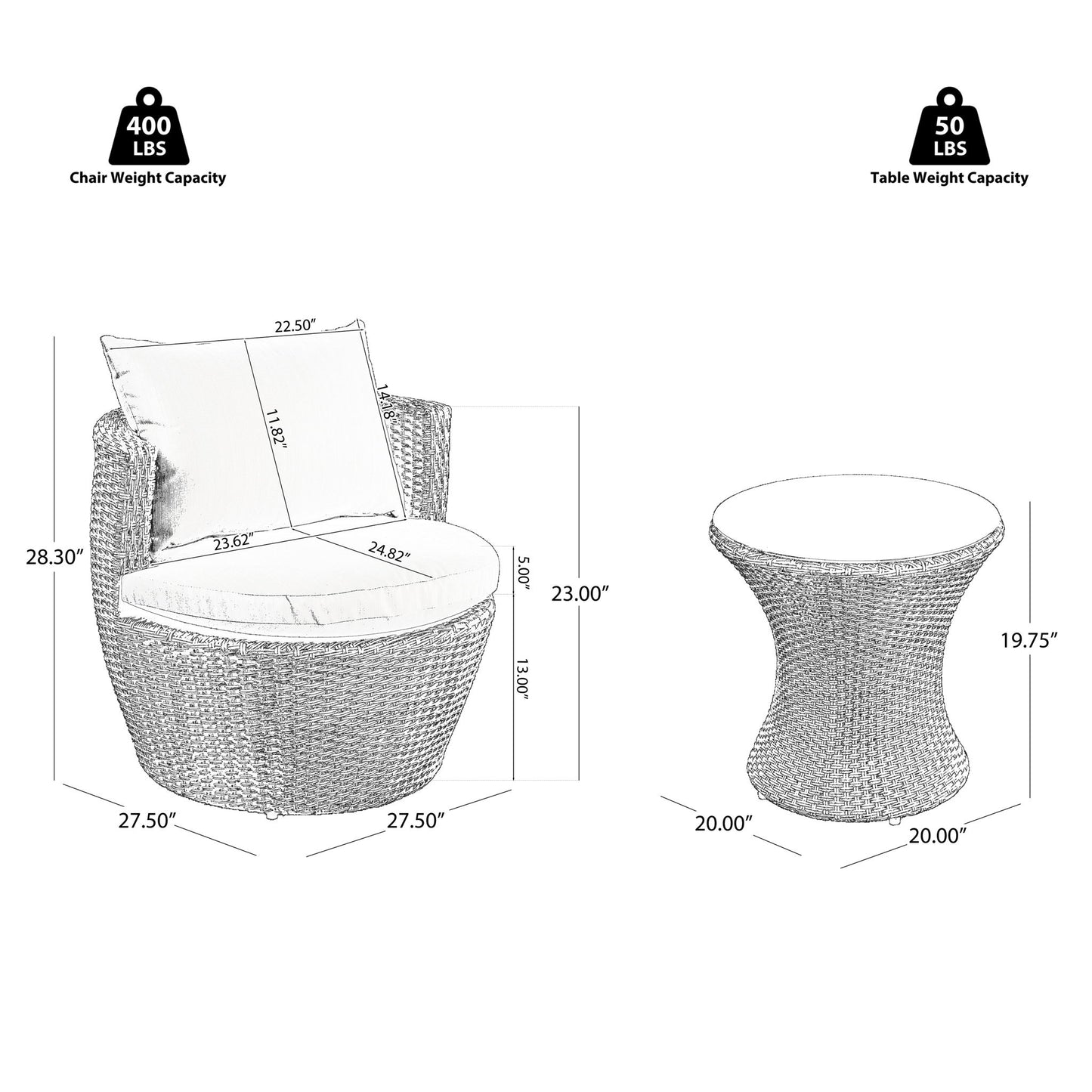Kono - Chat Set Outdoor Furniture