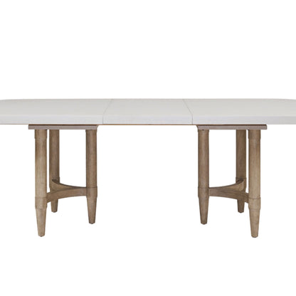 Triad - Double Pedestal Dining Table With Leaf - Sand