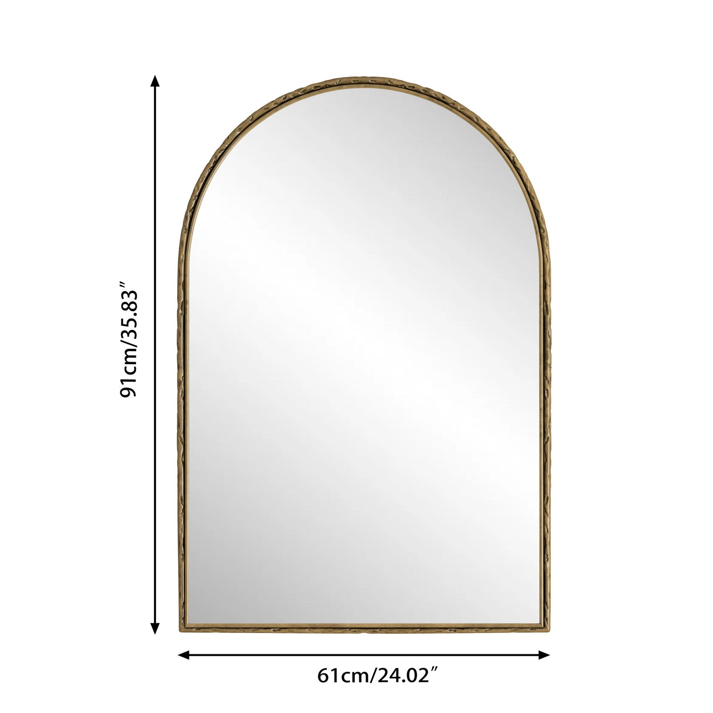 Arched Mirror With Shatterproof Glass