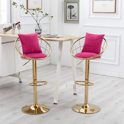 Unique Design Bar Chair, 360 Degree Rotation, Adjustable Height, Suitable For Dining Room And Bar